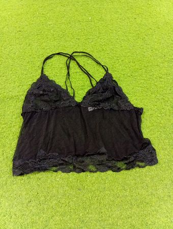 Cotton Club Schwarzspitzen-Camisole