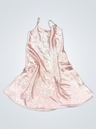 Rosa Satin-Nachthemd-Kleid