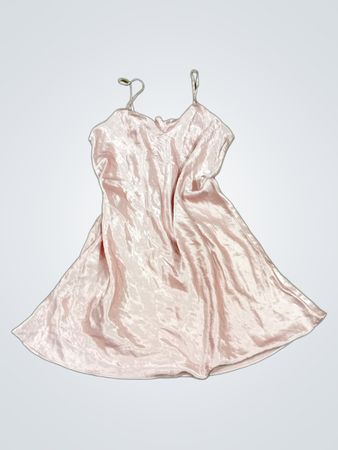 ici et maintenant pink satin slip dress Größe 42