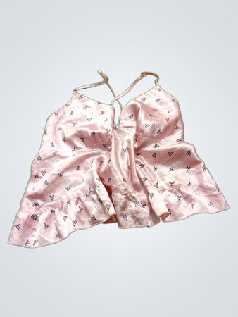 Boutique Avenue Pink Heart Print Cami Top
