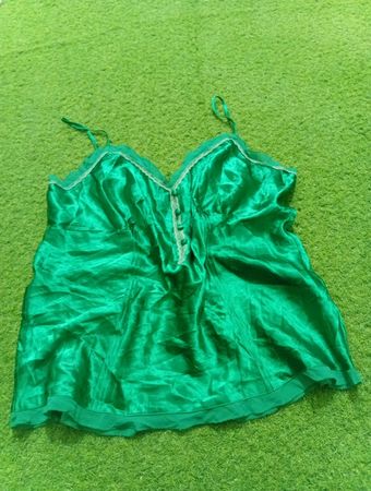 Next Green Satin Cami Top