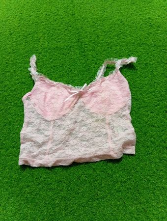 Rosa Spitzen-Camisole-Top