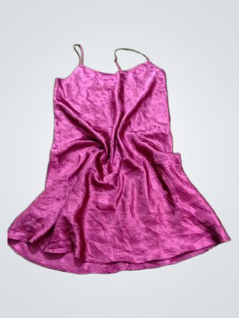 M&Co. Damen Größe 12 Burgunder Satin-Unterkleid