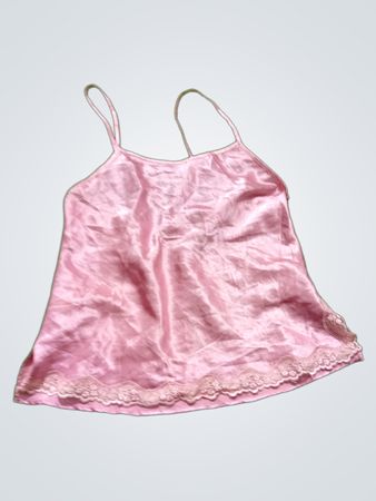 New Look Pink Satin Cami Top