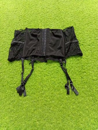 Ann Summers Black Lace Korsett/Strumpfhaltergürtel