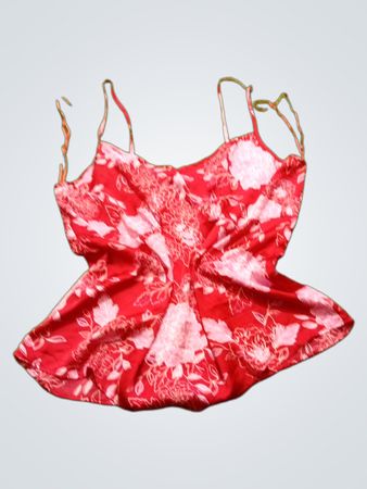 Rote Blumenmuster-Camisole