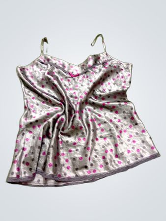 Graue gepunktete Camisole
