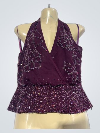 MNG Perlenbesetztes Neckholder-Top