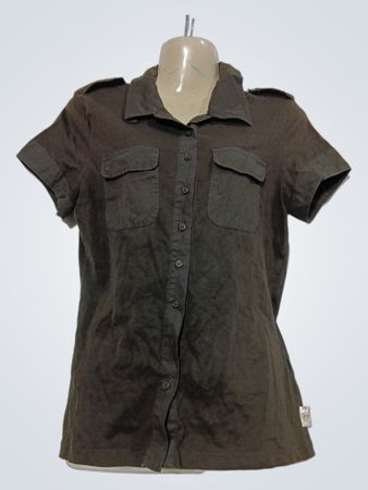 Camisa de botões de manga curta Diodocus