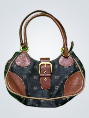 Fendi Monogram Leather Hobo Bag