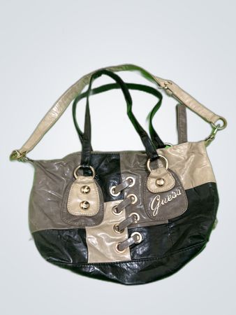 Guess Patchwork Faux Leather Shoulder Bag