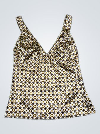 Brown and Yellow Patterned Tank Top