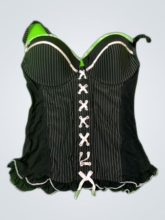 Unbranded Black Lace Bustier Top