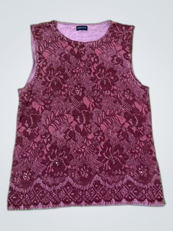 Debenhams Floral Lace Sleeveless Top