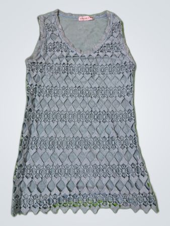 Gondola Blu Gray Lace Dress