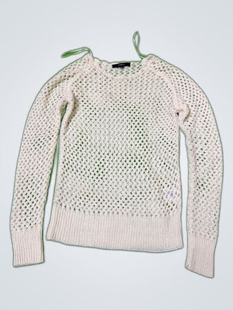 White Crochet Sweater