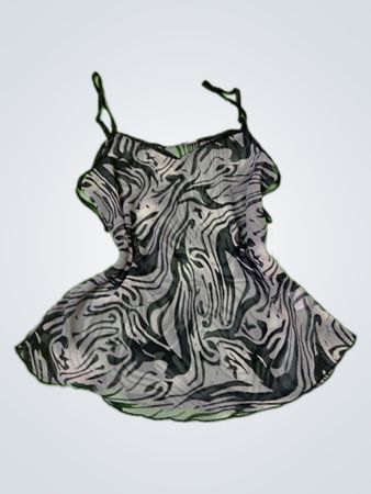 Black and White Swirl Pattern Dress
