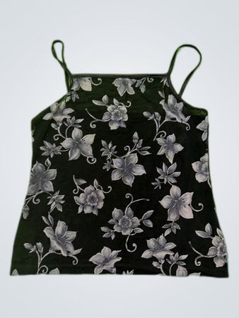 Black Floral Camisole