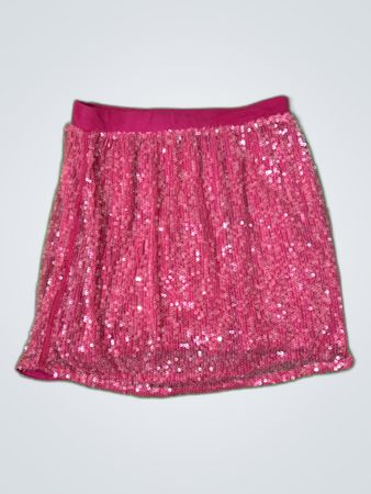Pink Sequin Skirt
