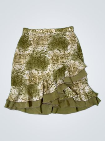 Vedvis Collection Floral Ruffled Skirt