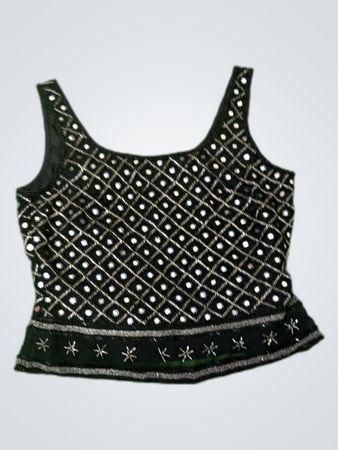 Black Embellished Top