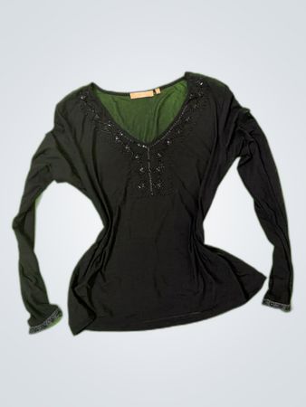 Black Long-Sleeve Top