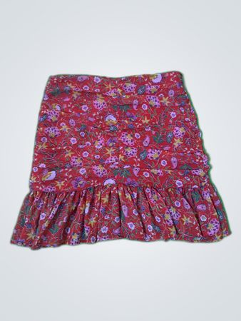 Floral Ruffled Skirt