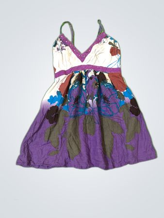 Floral Print Sleeveless Mini Dress