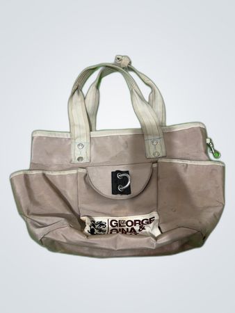 George Gina & Lucy Taupe Canvas Tote Bag