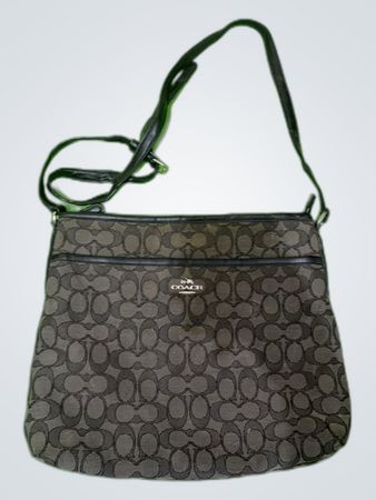 Coach Signature Pattern Shoulder Bag