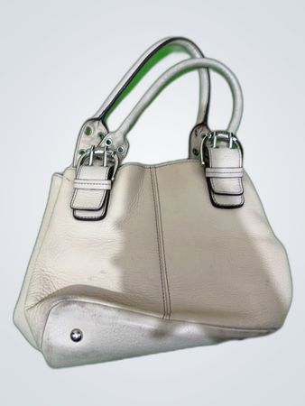 White Leather Handbag