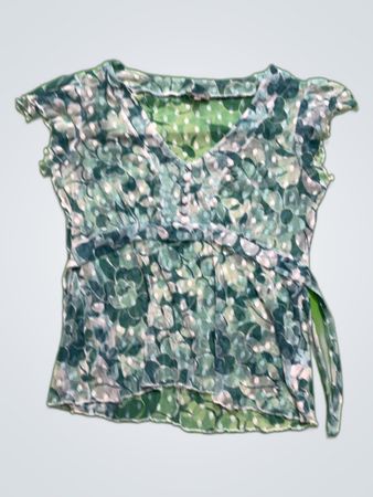 Per Una Green Floral Top
