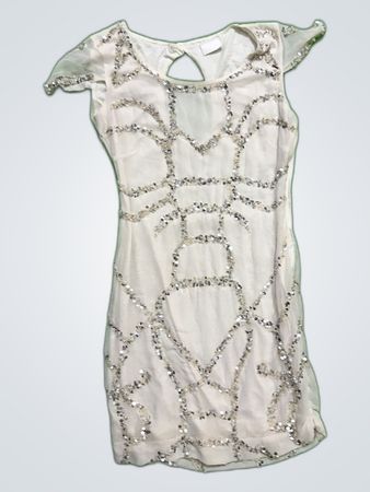 White Sequined Dress