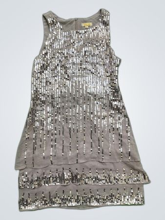 Zara Sequined Sleeveless Mini Dress