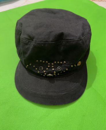 Black Studded Cap