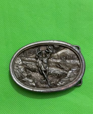 Vintage Bergamot Brass Works Deer Buckle