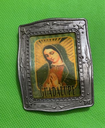 Virgin of Guadalupe Belt Buckle