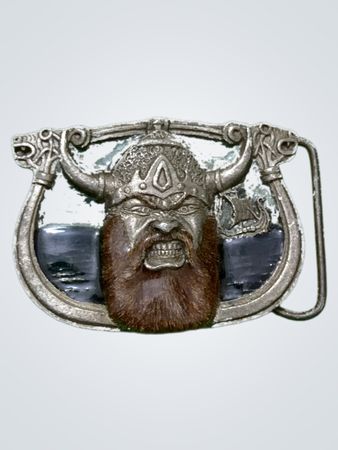 Viking Head Belt Buckle