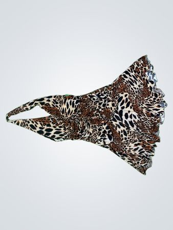 Leopard Print Bikini Top