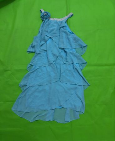 Blue Ruffled Dress