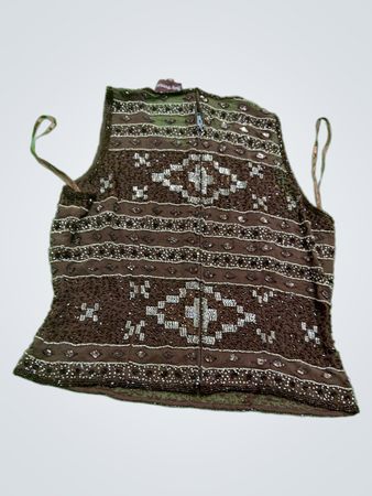 Noly Fuentes Embellished Sleeveless Top