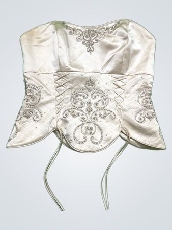 Corset Top Embellished Satin