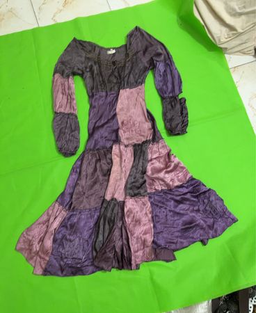 Carling Patchwork Purple and Pink Dress