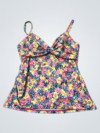 Floral Pattern Swim Top