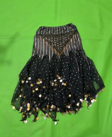 Black Embellished Skirt