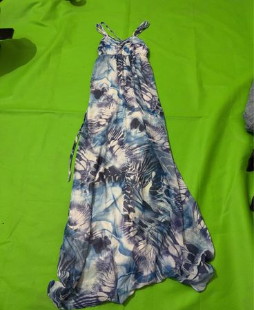 Blue Floral Maxi Dress