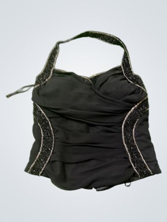 Noott Black Halter Neck Top