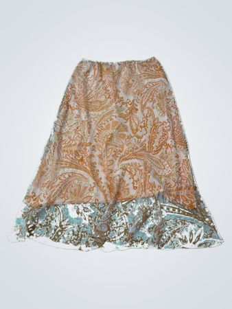 Rene Margo Orange Paisley Rock