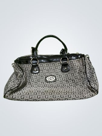 Guess Monogram Satchel Handbag