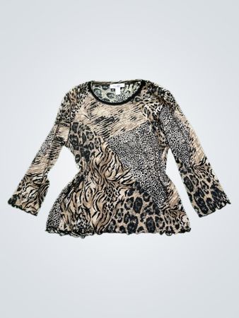 Gelco Animal Print Langarmoberteil